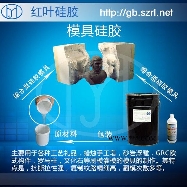 供应红叶HY-728石膏制品模具矽胶图1