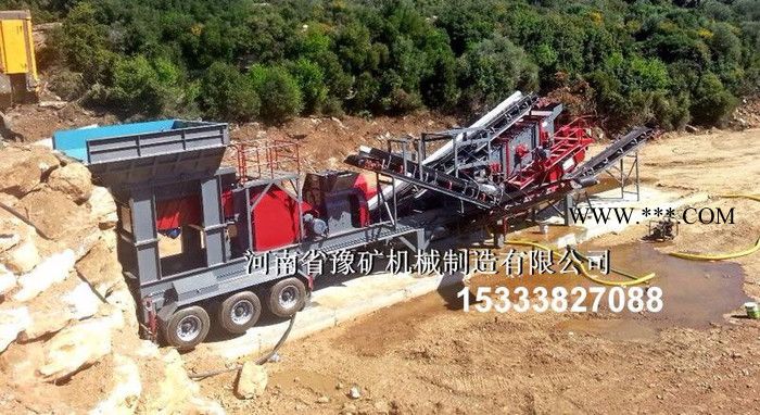 云南新型移动打砂机，二手移动制沙机**方解石制砂机图1