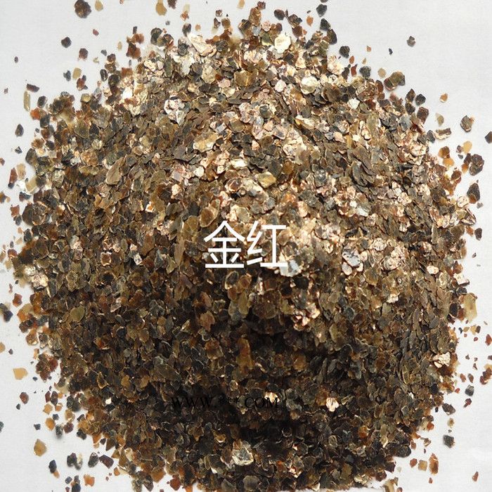 汇鑫厂家优惠供应烘焙云母 金色云母 煅烧金云母图2