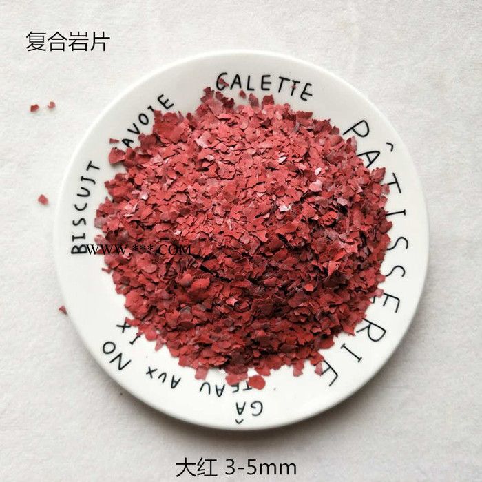 汇鑫 复合岩片  橡胶涂料用氟金云母粉 高温绝缘材料 黄色岩片图2