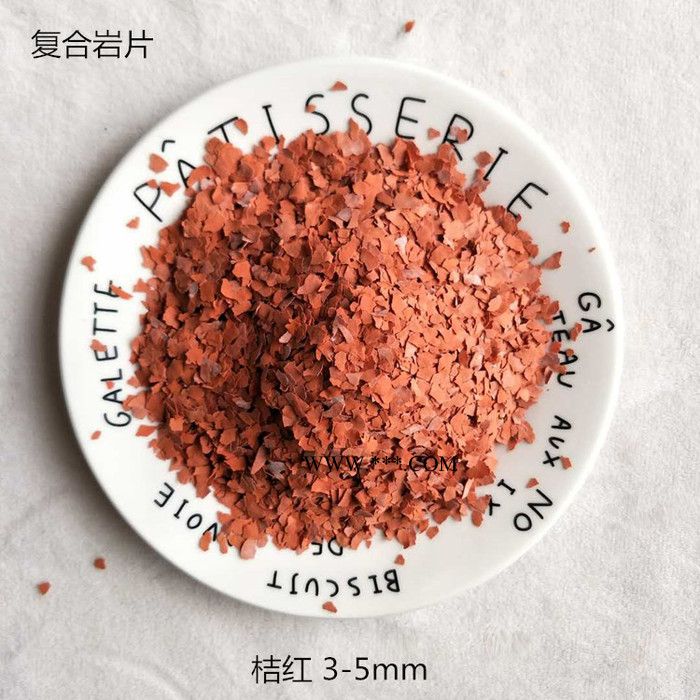 汇鑫 复合岩片  橡胶涂料用氟金云母粉 高温绝缘材料 黄色岩片图3