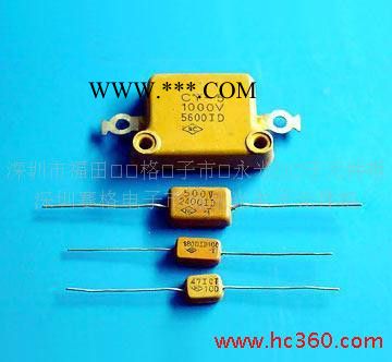 国产 500V102 500V1000PF 轴向 银云母电容器图3