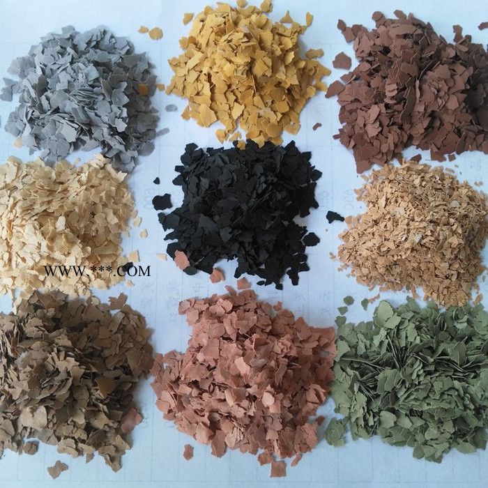 双万特内墙岩片 花岗岩漆用染色岩片 彩色云母片图5