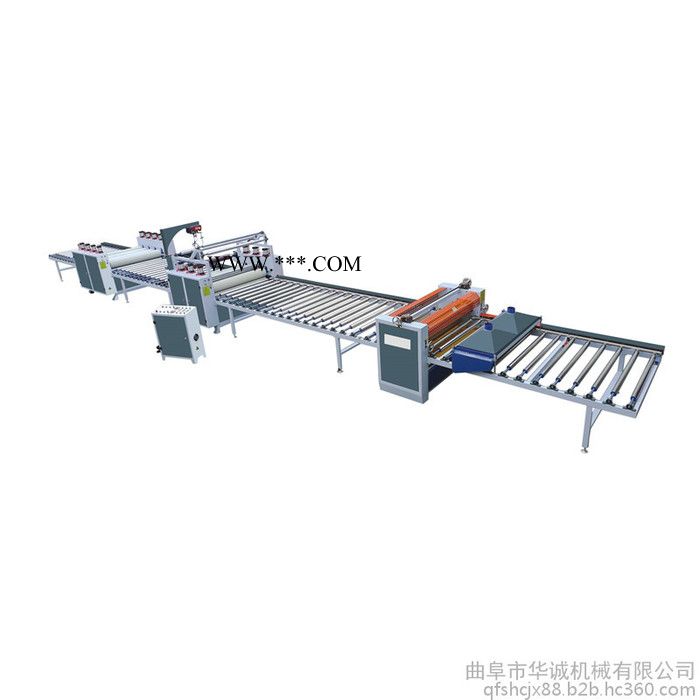 厂家批发 层压板贴面机 石膏板贴面机 华诚双贴面热压机图3