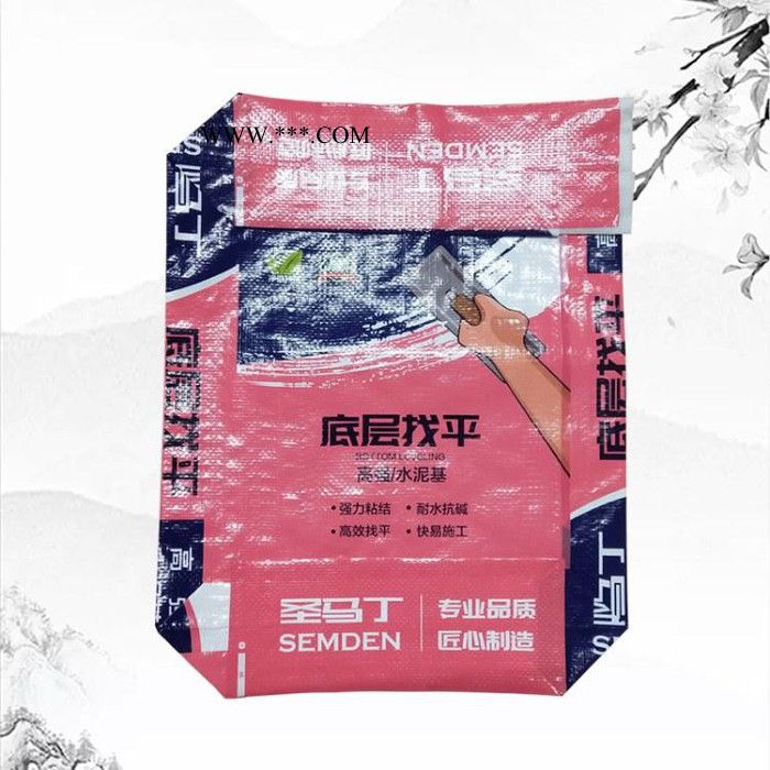 供应阀口袋 腻子粉瓷砖胶砂浆抹灰石膏 彩印编织袋建材化工包装袋图2