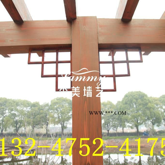 石家庄木纹漆施工石膏板线条吊顶仿木纹漆GRC线条屋檐仿木18色可选 材料销售图7
