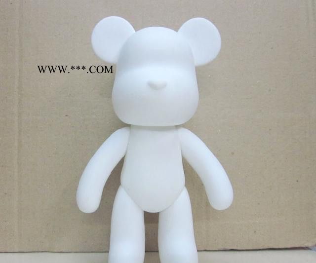 7寸大号么么熊暴力熊摔不坏 DIY彩绘石膏娃娃 儿童益智绘画玩具 彩绘石膏玩具 直销