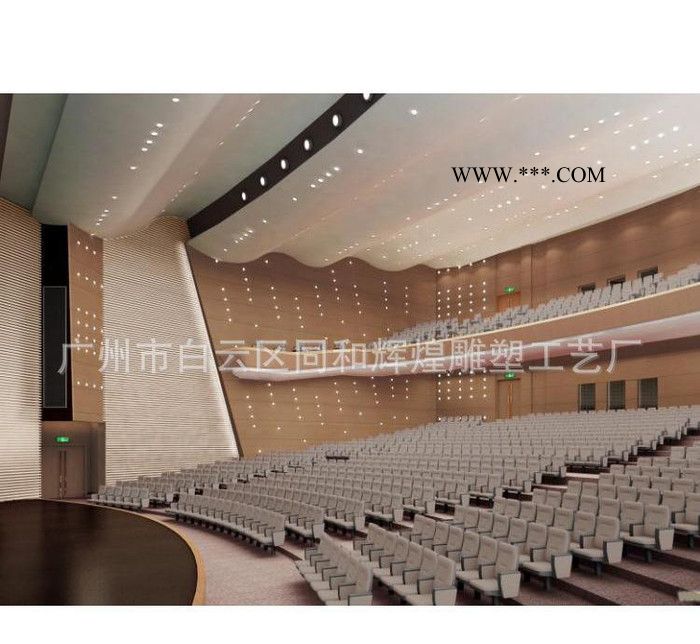 GRG装饰件 大型洒店石膏线施工装饰工程案例图3