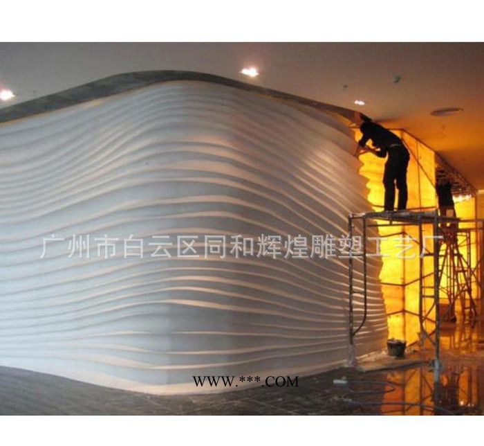 GRG增强石膏异型罗马柱 酒店装饰GRG材料图1