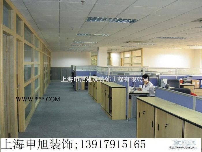 拉法基 防火石膏板吊顶上海祝桥办公室装潢设计，水电安装图6