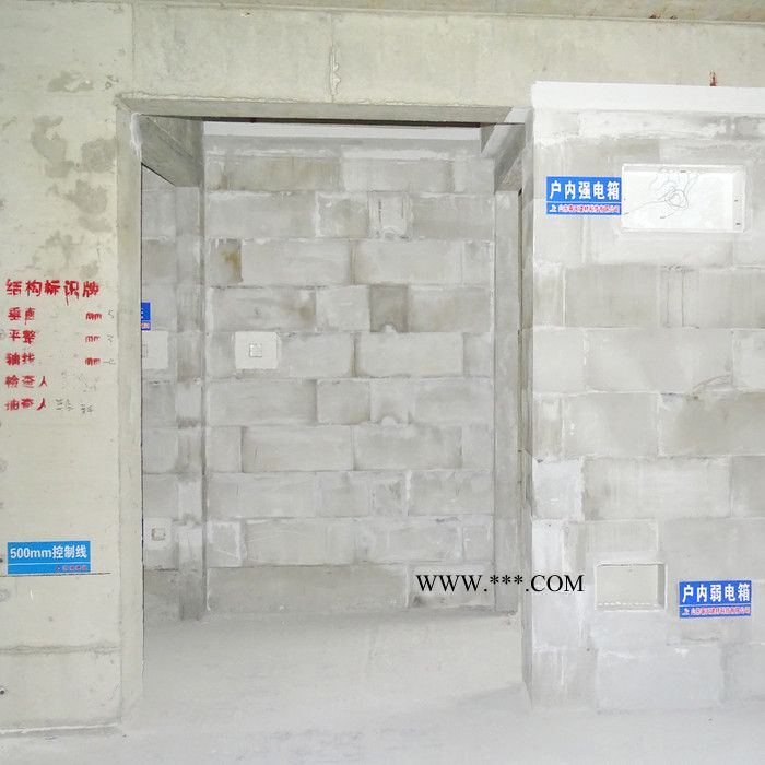 聊城春天 免抹灰石膏砌块 高精度脱硫石膏空心砌块装配式墙体 环保建材 批发厂家图3