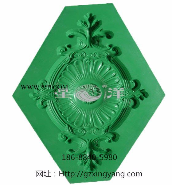 广州星洋石膏线灯盘模具美式灯盘模具室内安装手工制作图2