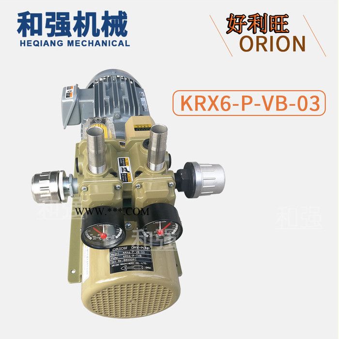日本进口真空泵 好利旺/ORION 无油旋片泵 干泵 碳片泵 石墨片气泵KD1501-350-G1 印刷行业用泵图7