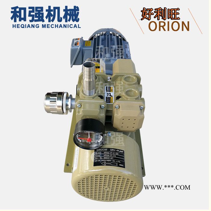 日本进口真空泵 好利旺/ORION 无油旋片泵 干泵 碳片泵 石墨片气泵KD1501-350-G1 印刷行业用泵图3