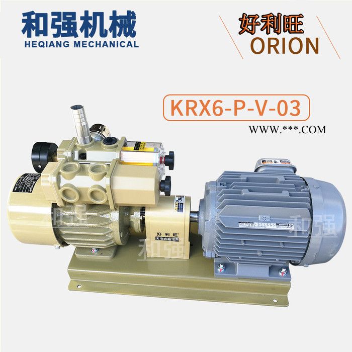 日本进口真空泵 好利旺/ORION 无油旋片泵 干泵 碳片泵 石墨片气泵KD1501-350-G1 印刷行业用泵图2