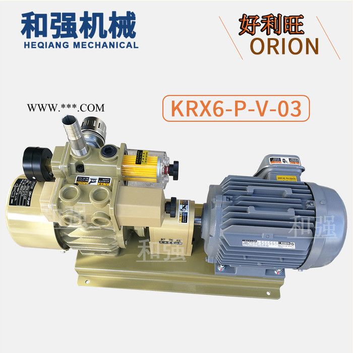 日本进口真空泵 好利旺/ORION 无油旋片泵 干泵 碳片泵 石墨片气泵KD1501-350-G1 印刷行业用泵图6