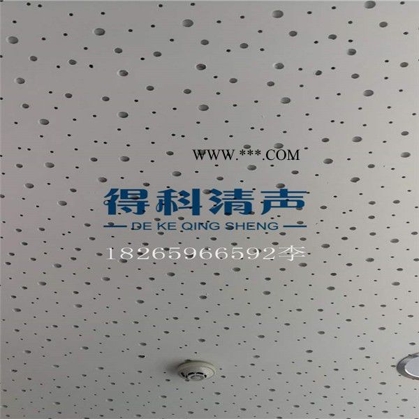 得科清声吸音 穿孔吸音石膏板  多种孔型支持定做 600*600尺寸圆孔 方孔 大小圆孔等 支持加工定做品牌代加工图7