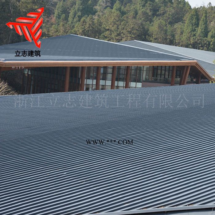 钛锌板装饰板 金属屋面0.8mm厚YX25-430型钛锌板石墨灰 钛锌板图4