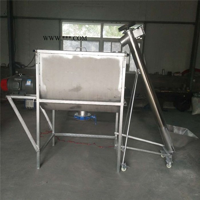 **订做卧式混合机 石墨粉搅拌机不锈钢304拌料机双螺带干粉搅拌机图6
