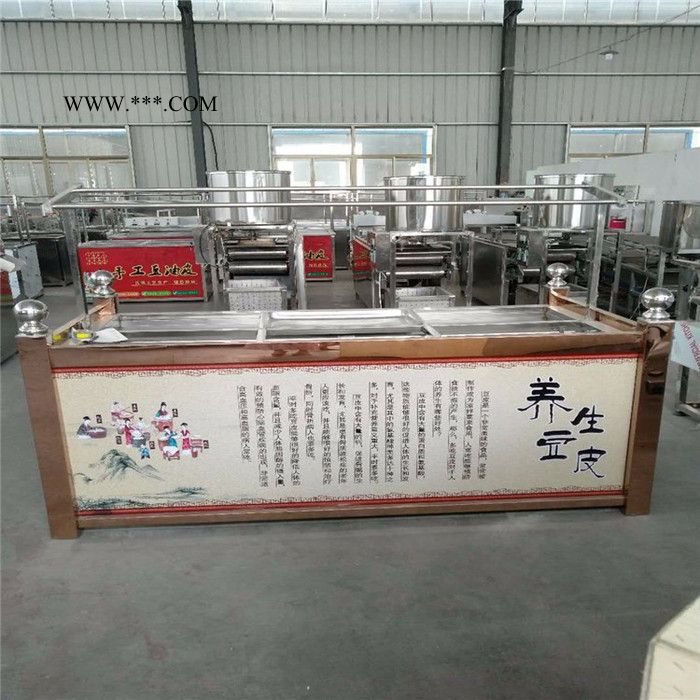 饭店即食美味石墨油皮机 酒店明档用不锈钢四盘六盘豆油皮机 腐竹油皮机价格图3