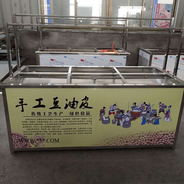 饭店即食美味石墨油皮机 酒店明档用不锈钢四盘六盘豆油皮机 腐竹油皮机价格图7