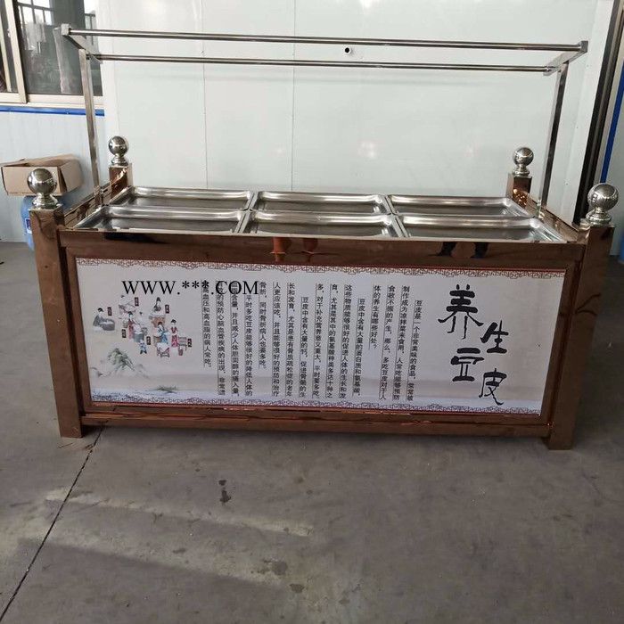 饭店即食美味石墨油皮机 酒店明档用不锈钢四盘六盘豆油皮机 腐竹油皮机价格图2
