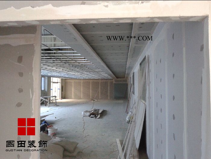 上海办公室设计装修，青浦办公室隔墙吊顶，设计办公室石膏板吊顶