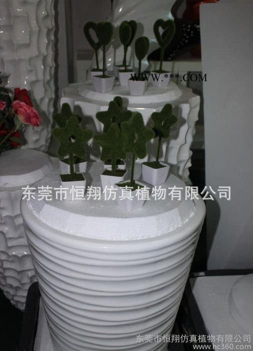 现代简约时尚家居石膏花瓶装饰品 变色石膏花瓶吊件 白色花瓶图1
