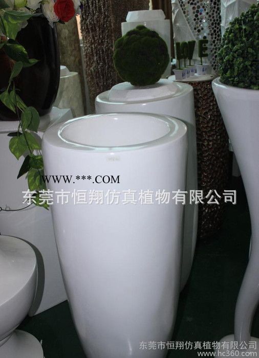 现代简约时尚家居石膏花瓶装饰品 变色石膏花瓶吊件 白色花瓶图3