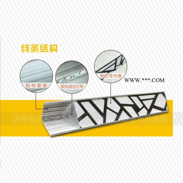 智能发光线条批发（诺帝智造）发光顶角线石膏线  诚招全国代理加盟图3