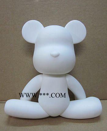 **批发 7 寸暴力熊 DIY石膏 白模白胚 彩绘涂鸦玩具