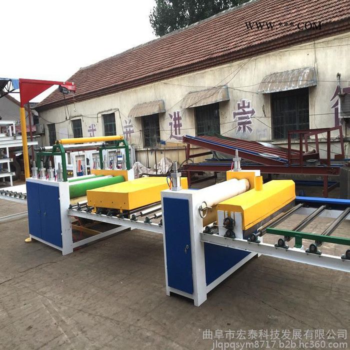 曲阜宏泰供应pvc贴纸机，石膏板 密度板贴纸机图2