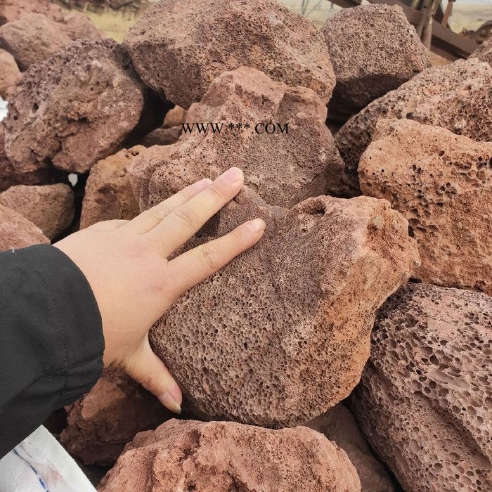 【登峰建材】批发红色3-5mm火山石 多肉盆景黑色火山石 绿沸石 浮石 轻石