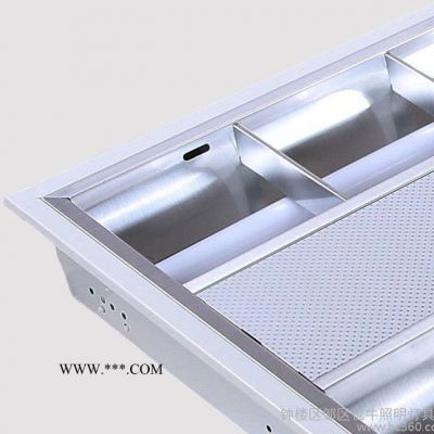 led格栅灯600x600嵌入式平板灯石膏矿棉板办公室吊顶灯盘全套