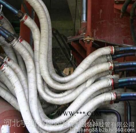 厂家供应水冷电缆护套胶管、外包玻璃纤维夹线阻燃胶管、耐高温石棉胶管、宇特牌绝缘阻燃包石棉水冷电缆胶管、图2