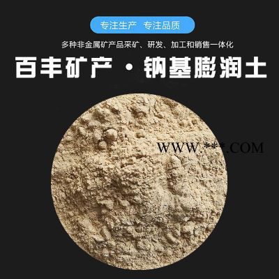 百丰  膨润土 钻井泥浆用 白色高纯钠基膨润土图3