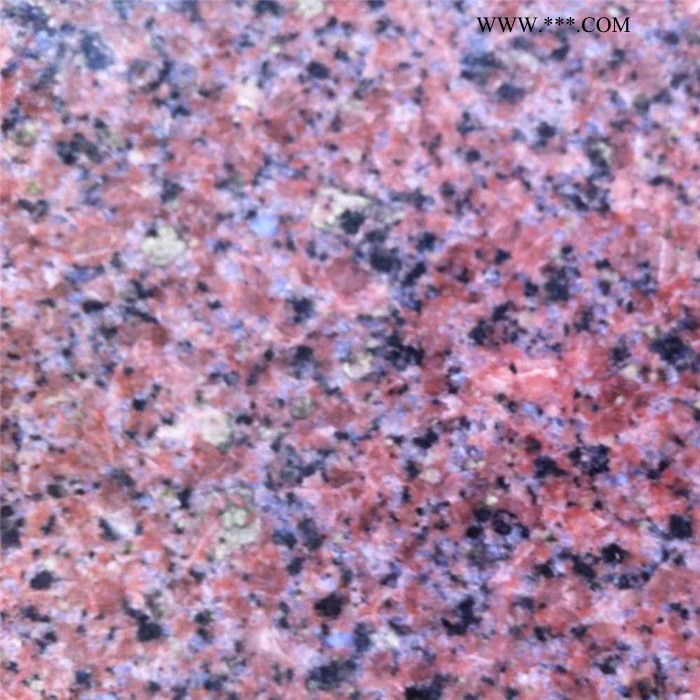 中国红矿山 石棉红 机切面石材定制 中国红铺装 室外景观