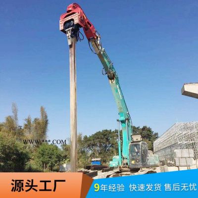 打桩用膨润土_旋挖钻打桩_北奕机械_【8m桩3分钟一根】钢板打桩机