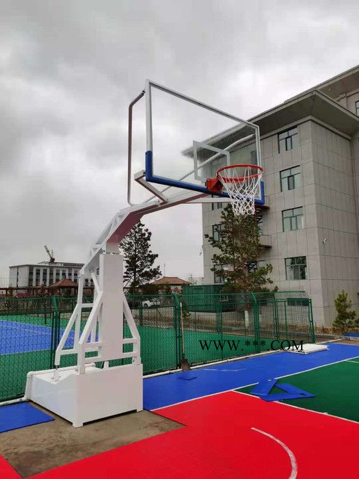 手动液压篮球架屋顶悬挂篮球架升降篮球架四川省雅安市石棉县篮球架怎么安装尺寸图6