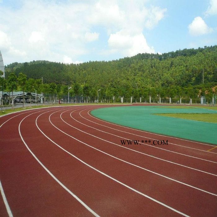 厚冠全塑型塑胶跑道 室外塑胶跑道 四川石棉自结纹塑胶跑道图5