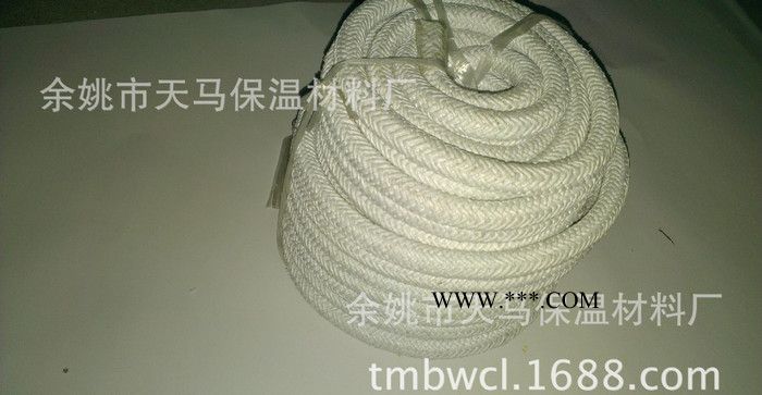 直销 浙江无尘石棉绳 耐高温编织方圆绳 密封防火扭绳图2