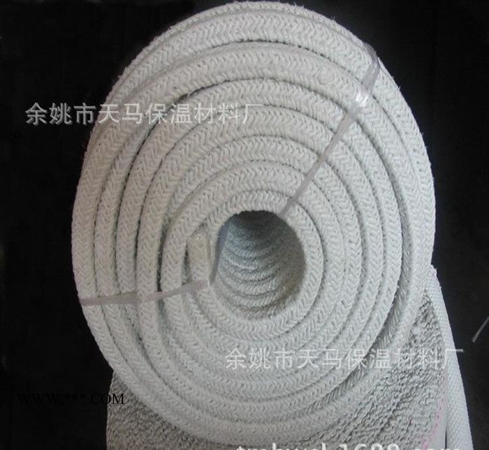 直销 浙江无尘石棉绳 耐高温编织方圆绳 密封防火扭绳图3