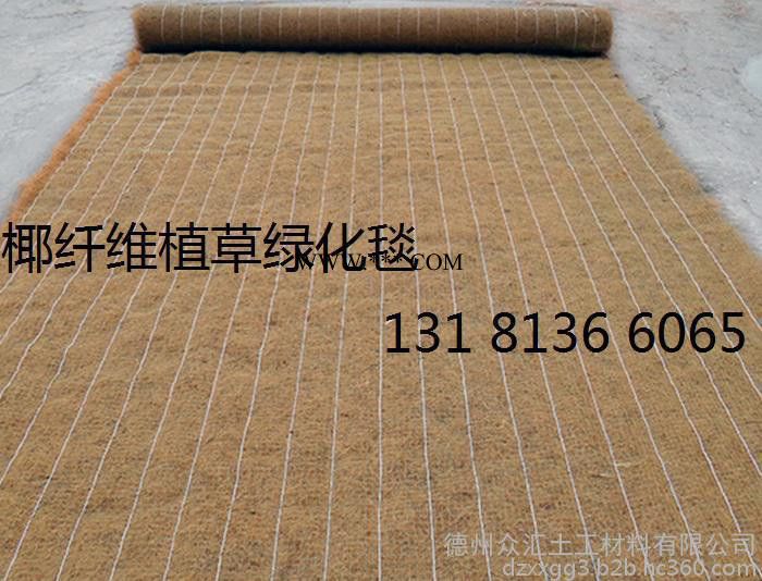 众汇植被毯 环保草毯 椰丝毯边坡修复 抗冲生物毯 生态毯 稻草毯 膨润土防水毯图5