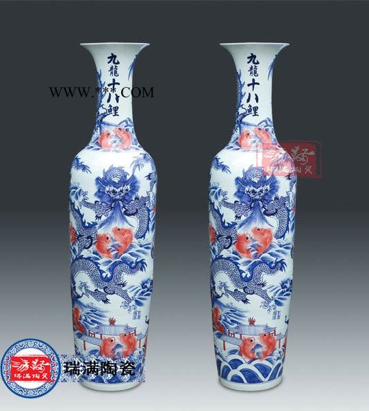 手工描绘高温烧制高岭土瓷瓶图4