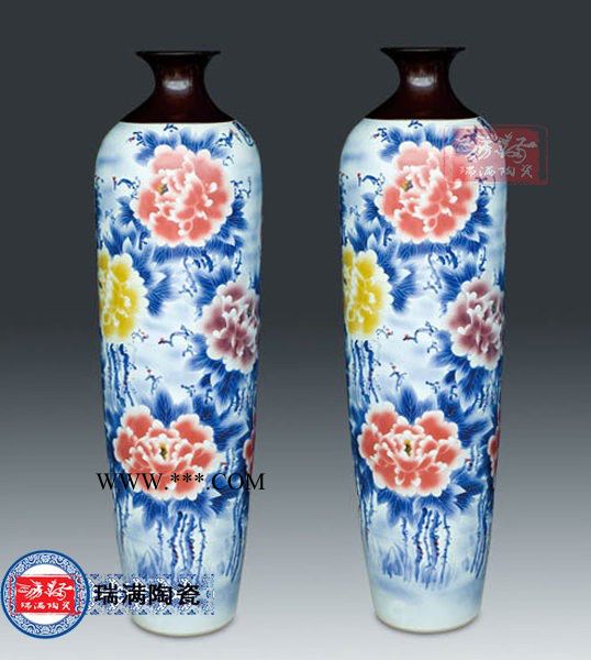 手工描绘高温烧制高岭土瓷瓶图6