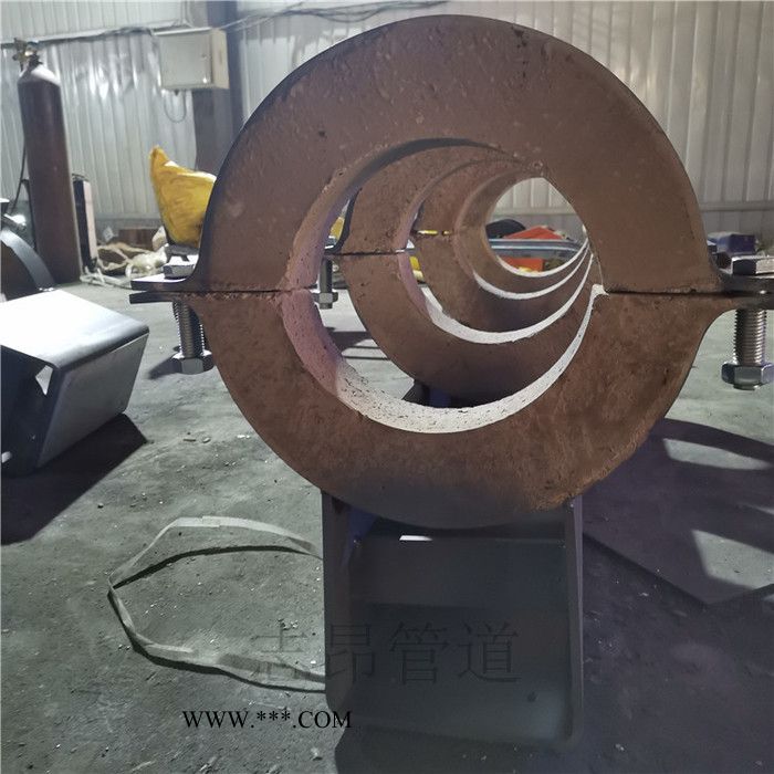 江苏 单管夹蛭石隔热管托 蒸汽蛭石隔热管托 志昂管道图1