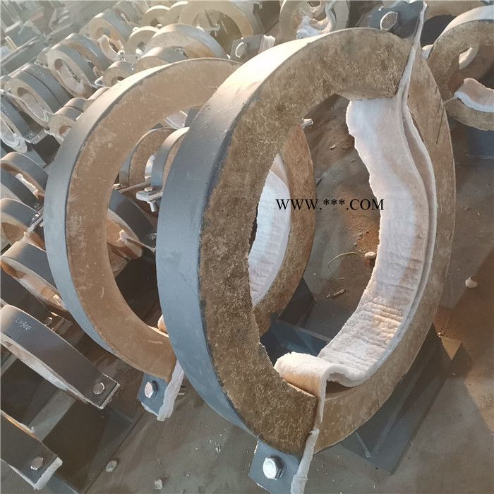蒸汽管道隔热管托蛭石隔热管托重型管夹可变弹簧支吊架聚氨酯保冷管托志昂厂家图2