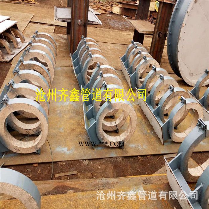 高密度蛭石隔热管托生产齐鑫管道，标准报价与制作图3