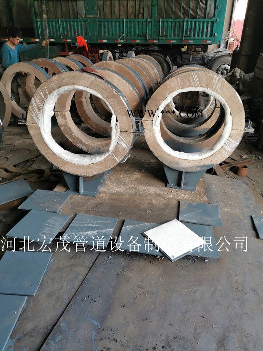 宏茂高效蛭石隔热管托 Z11型热压弯头管托热力管道固定支架 室外热力管道支座图3