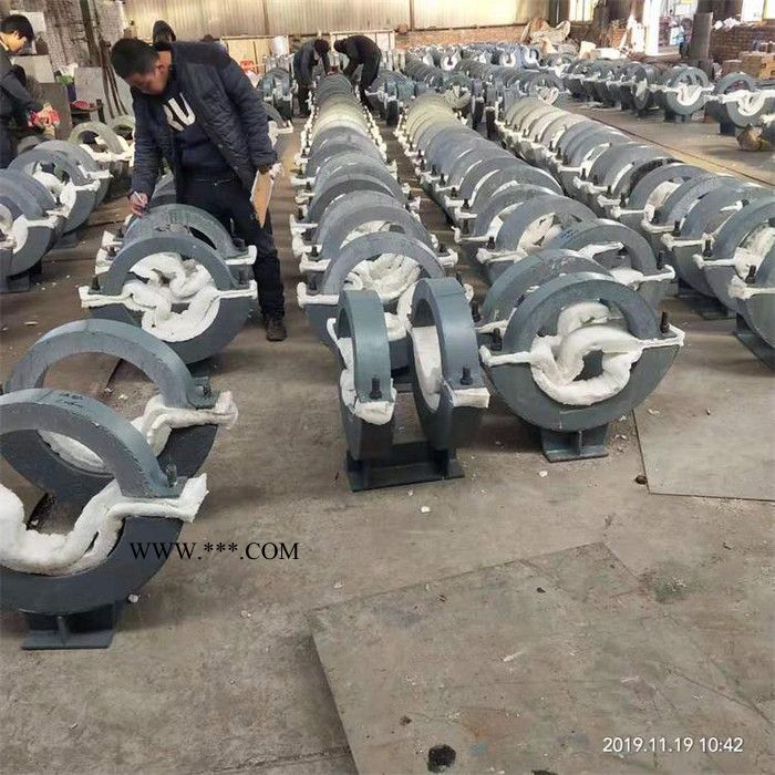 昊盐管件 专业生产 蛭石隔热管托 固定导向碳钢管托 碳钢隔热管道管托 滑动式隔热管托 实体厂家 诚信可靠 批发销售图2